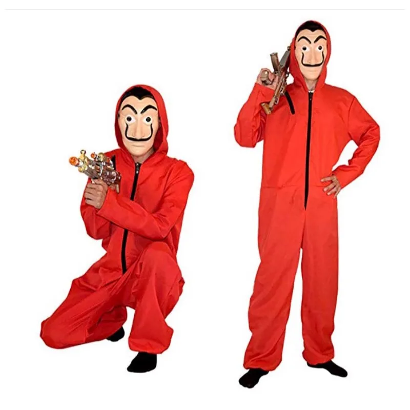 Halloween Costumes for Adults Kids Salvador Dali Cosplay Money Heist The House of Paper La Casa De Papel Carnival Party Clothing |