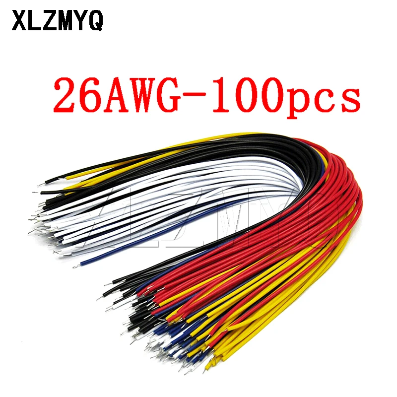 

100PCS / 26AWG 20cm Fly Jumper Wire Cable Tin Conductor Wires 1007-26AWG Connector Wire Tin-Plated Breadboard PCB Solder Cable