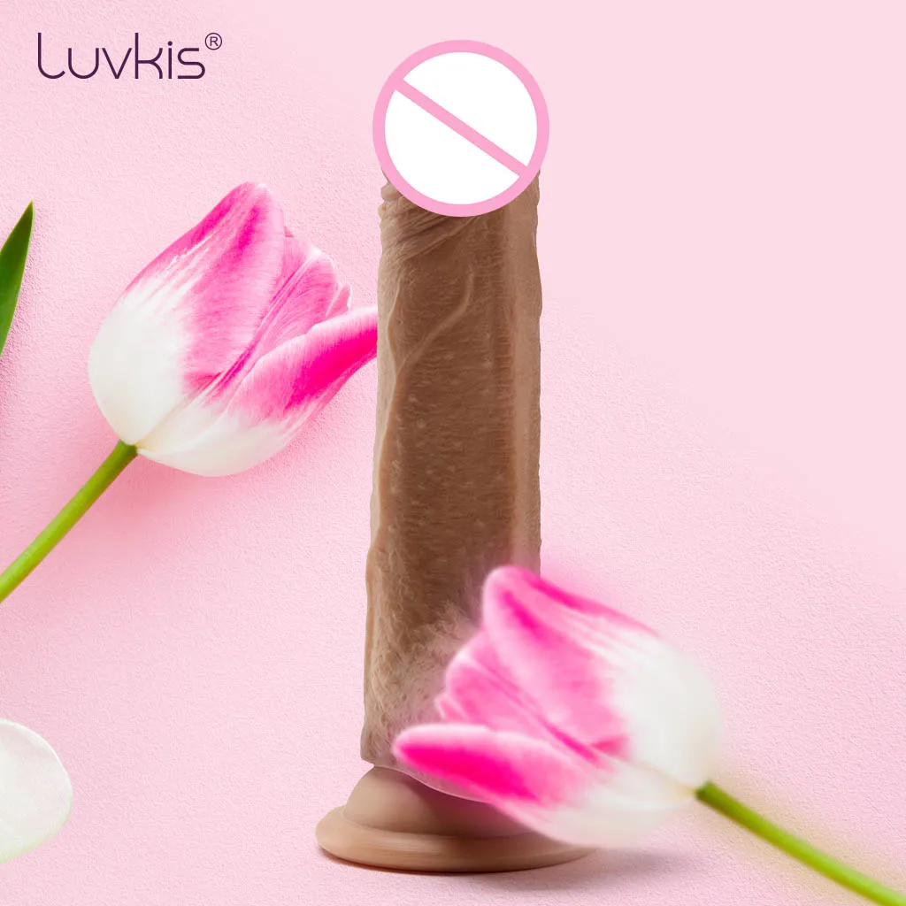 Реалистичный фаллоимитатор Luvkis 7 1 дюйма на присоске секс игрушка для женщин