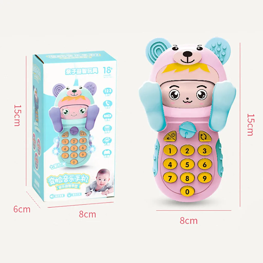 Детский Прорезыватель для зубов музыкальный телефон многофункциональные умные