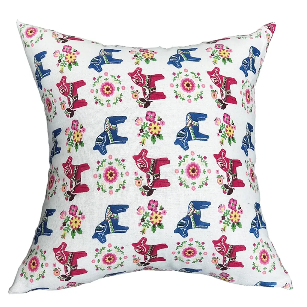 Чехол для подушки с геометрическим принтом квадратный льняной и Хлопковый чехол