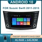 Автомобильный DVD-плеер Bosion PX6, 4 Гб + 64 ГБ, 2 din, Android 10, для Suzuki Swift 2011-2015, автомобильный радиоприемник, мультимедийный плеер, GPS-навигация, Wi-Fi
