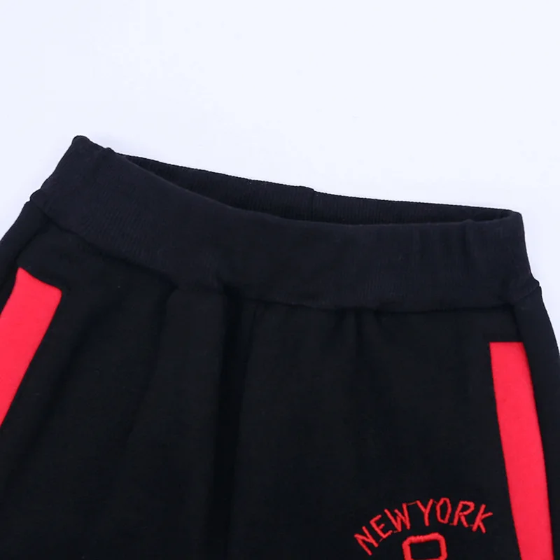 Осенне-зимние повседневные спортивные штаны для мальчиков флисовые детей одежда