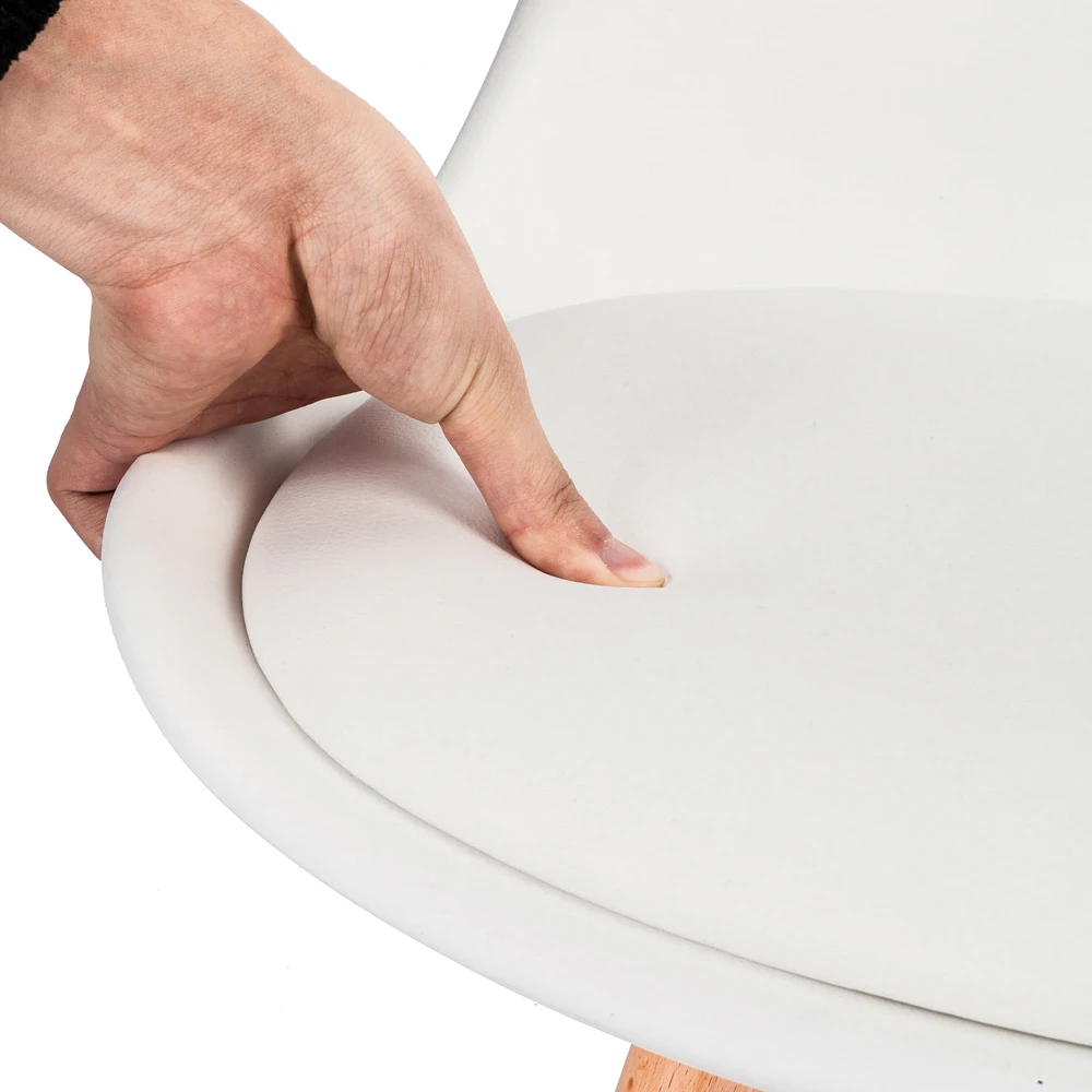 4 шт./компл. простой пластиковый стул с подкладкой из массива дерева для ресторана