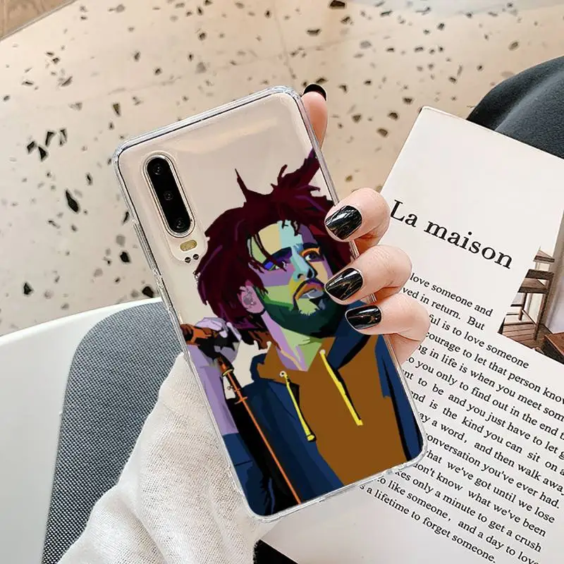 

Y61 Rapper J. Cole Phone Case Transparent for Samsung A71 S9 10 20 HUAWEI p30 40 honor 10i 8x xiaomi note 8 Pro 10t 11