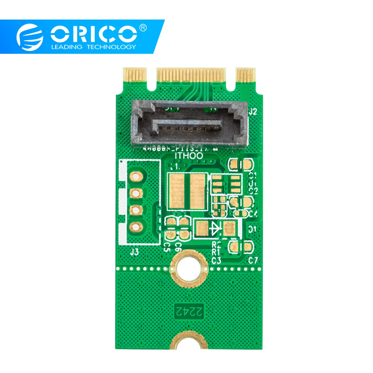 ORICO SATA к M.2 адаптер NGFF SATA 7PIN к M.2 SSD твердотельный жесткий диск адаптер 22X40 размер поддержка SATA3 протокол