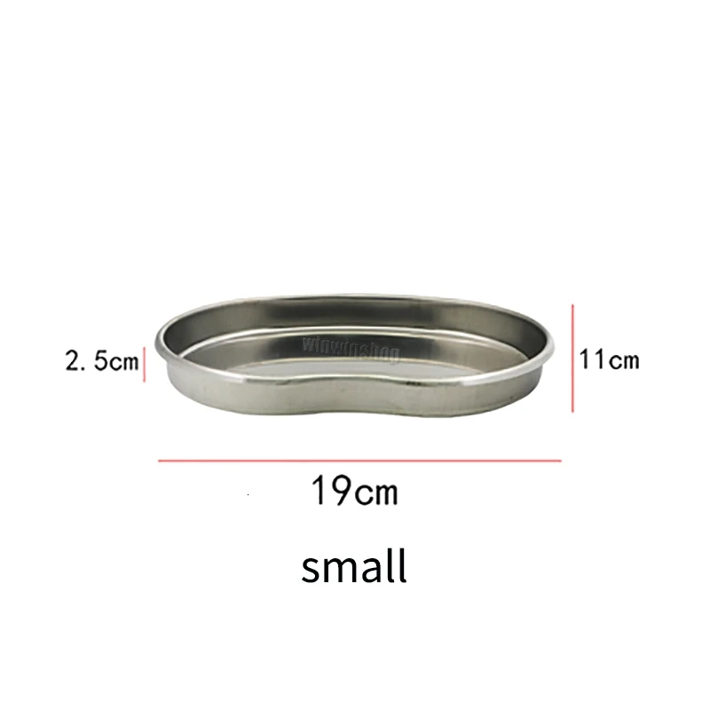 

1 pcs dental stainless steel surgery medical equipment curved tray dental clinic laboratory supplies