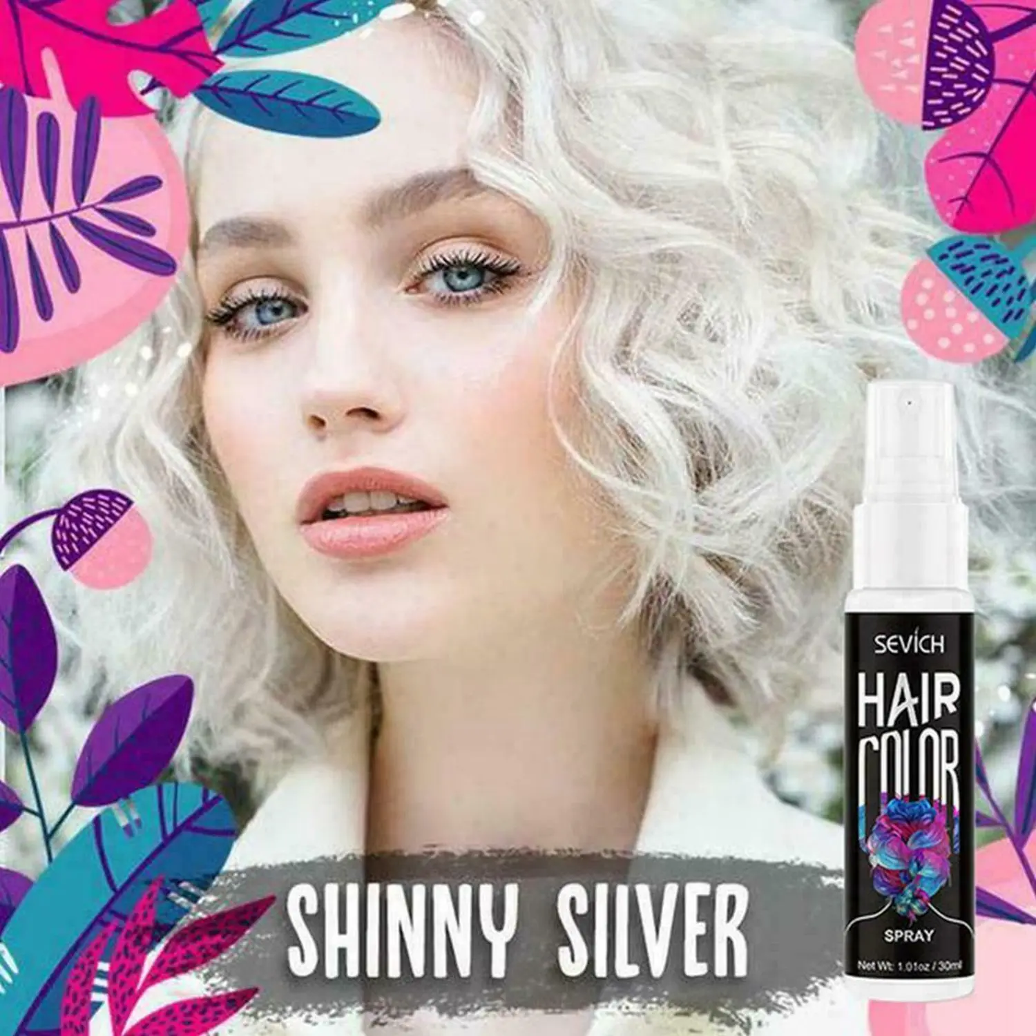 S One-off Hair Dye Colour Hair Coloring Spray Washable Non-toxic Temporary