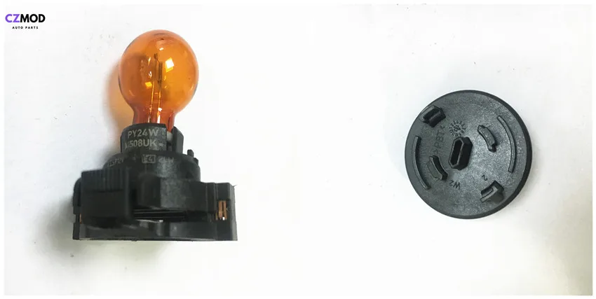 Amber PY24W CZMOD PY24W 12V 24W янтарные автомобильные передние фонари заднего хода лампы E4 PY24W 1300610092 аксессуары для автомобиля(используется - Испускаемый цвет: Amber PY24W