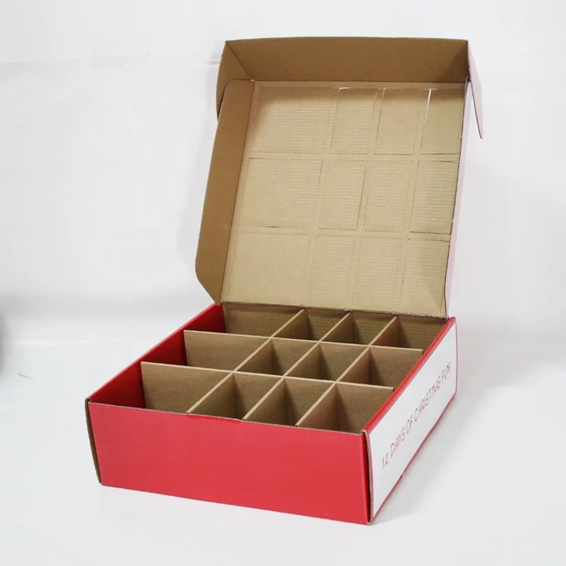 Оптовая продажа дешевый картонный календарь Рождественская коробка 12 дней