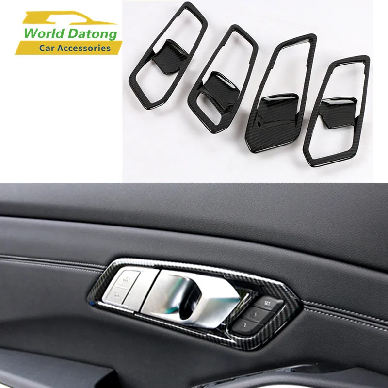 Стайлинг из углеродного волокна фоторамка с вставкой в миску 4 шт. для BMW 3 серии G20