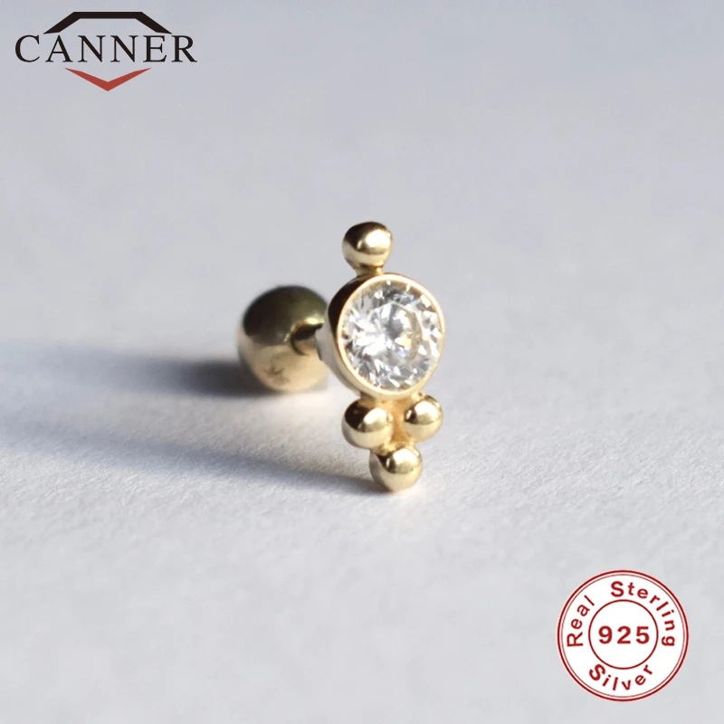 

Женские серьги-гвоздики из серебра 925 пробы с цирконом