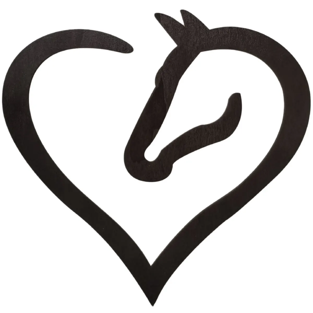 

Деревянный знак в форме сердца и лошади, праздничный декор, фигурки в форме сердца, лошади, настольное украшение для дома, аксессуары
