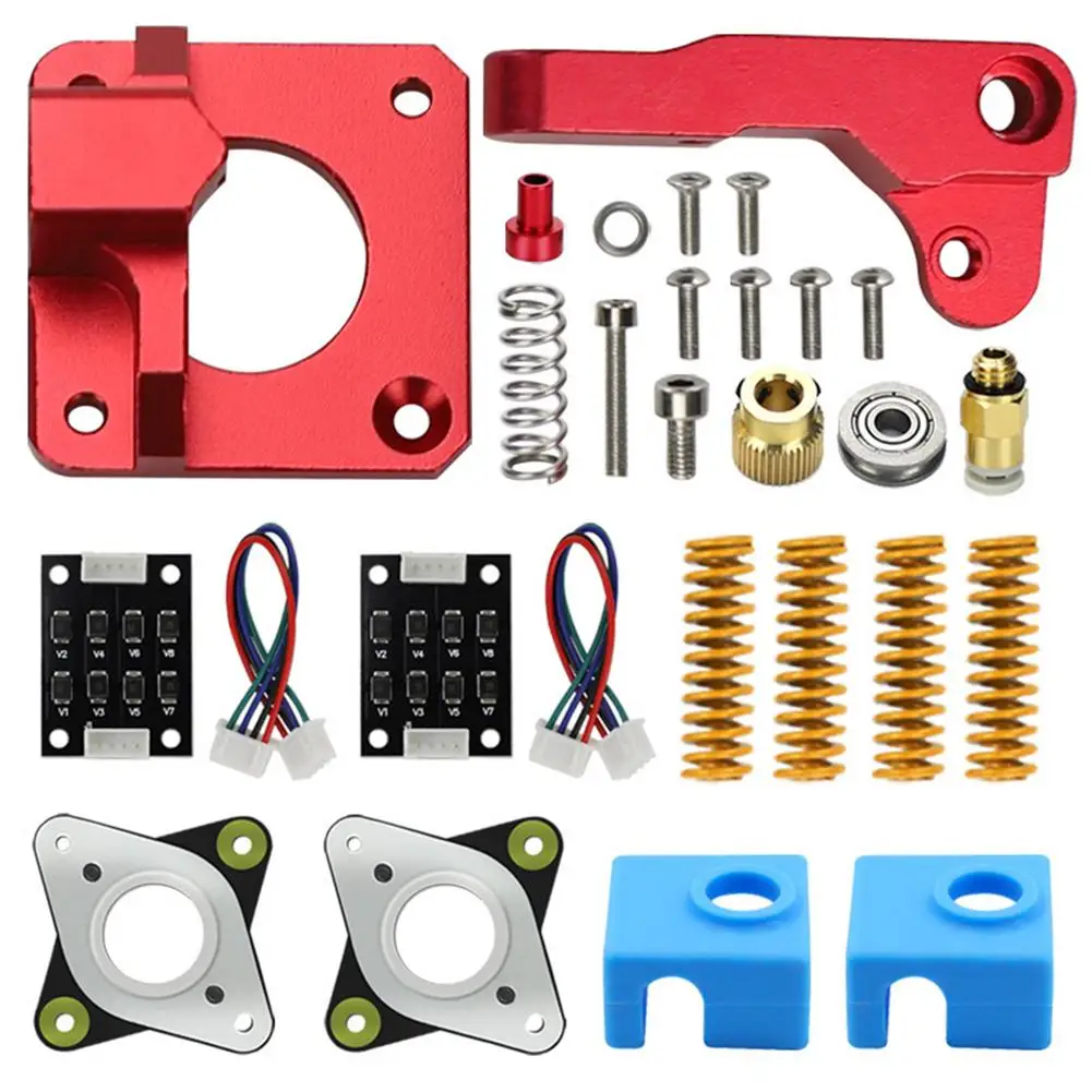 

Обновленный металлический комплект экструдера MK8, мотор-редуктор, ударопрочный пружинный Набор для Ender 3/Pro/Ender 5, аксессуары для 3D принтера