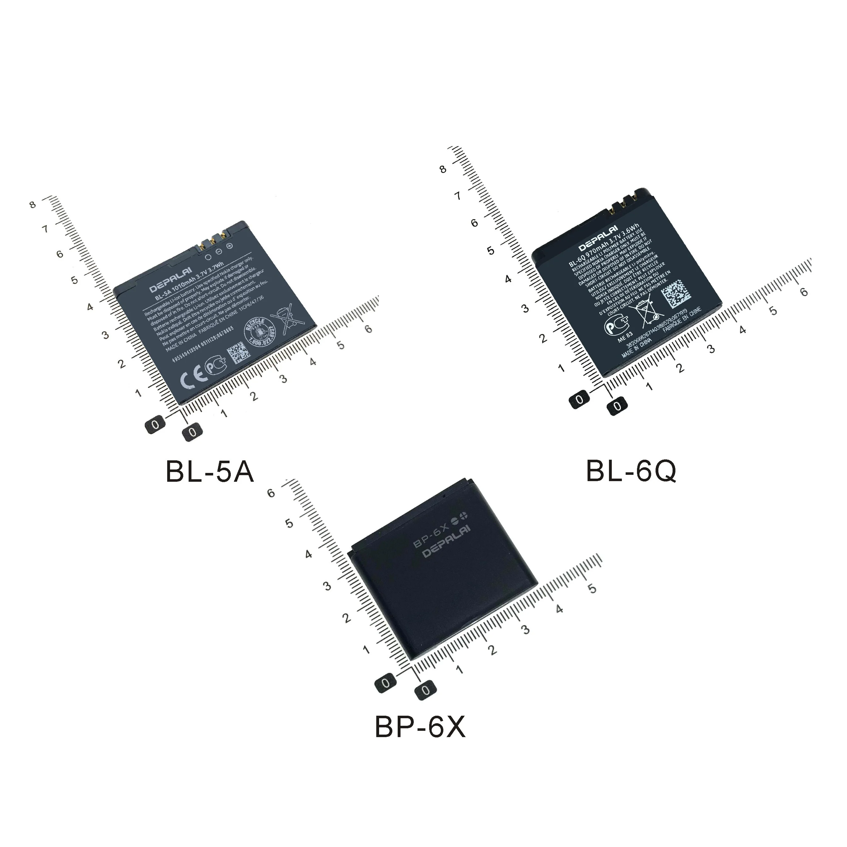 Аккумулятор для телефона BP-6X BL-6Q Nokia Asha 502 8800S Sirocco N73I 8860 6700 Classic 7900 970 мАч 6700c 6X 6Q |