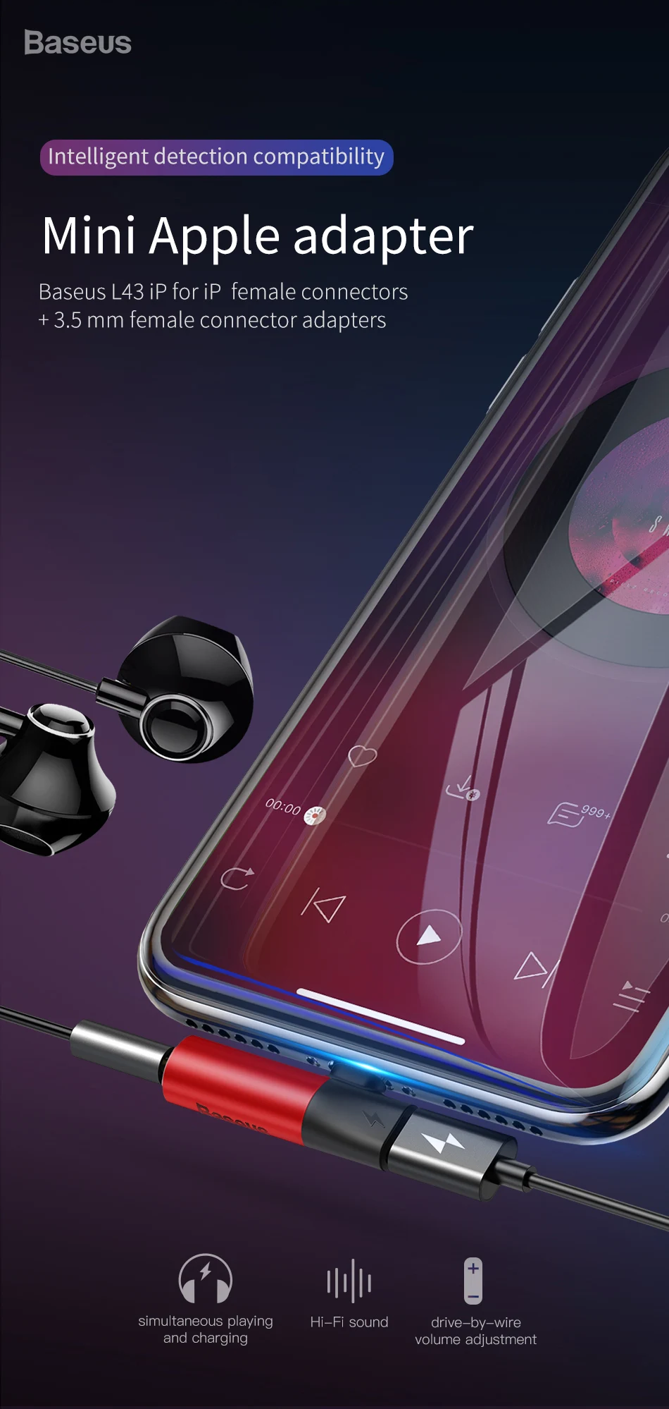 2 в 1 для apple Lightning до 3,5 мм разъем для наушников адаптер для iPhone xs max xr 8 7 plus аудио зарядное устройство адаптер зарядки