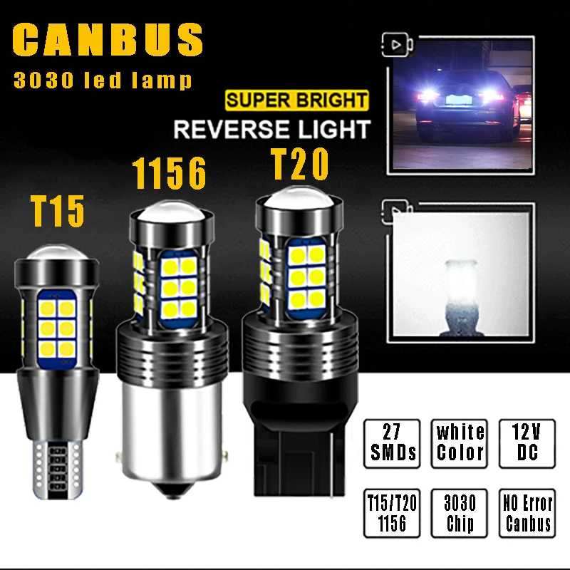 

1pcs Canbus No Error w16w T15 Signal Lamp 1156 P21W W21W Car Bulb 12V 24V T20 7440 Auto Beleuchtung Backup Stop Reverse Lighting