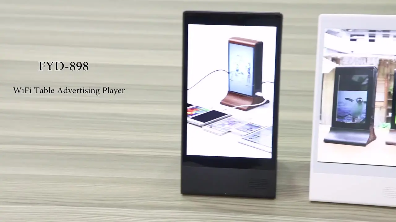 

FYD-898 коммерческое использование, Ресторанный стол, рекламное демонстрационное оборудование с зарядной станцией 20800mAh