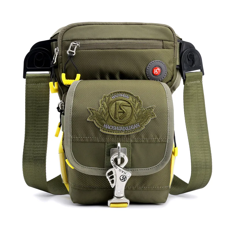 

Norbinus Men's Leg Bag Casual Motorcycle Leg Fanny Pack Waterproof Nylon Hip Bum Bag Travel Riding Thigh Crossbody Shoulder Bags