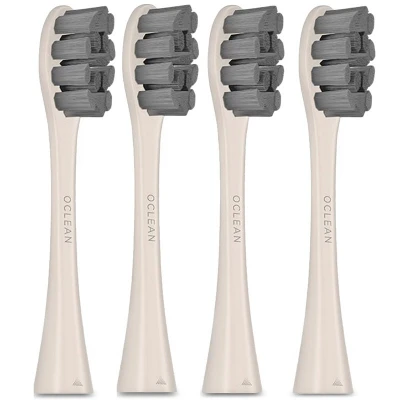 4 Gray Brush Heads 11 Mijia Oclean X sonic электрическая зубная щетка с 8 головками модернизированная Водонепроницаемая ультра звуковая автоматическая зубная щетка перезаряжаемая через USB - Цвет: 4 Gray Brush Heads