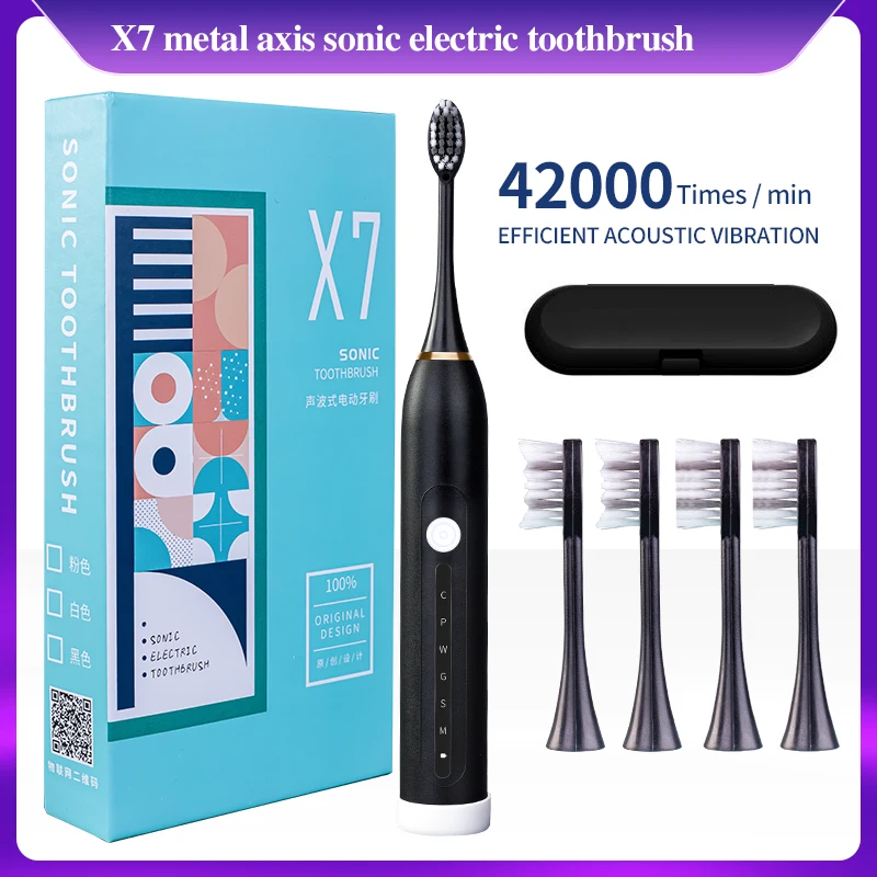

Sonic Electric Toothbrush Waterproof Rechargeable Electri Toothbrush Powerful Timer Toothbrush Whitening Teeth Brush