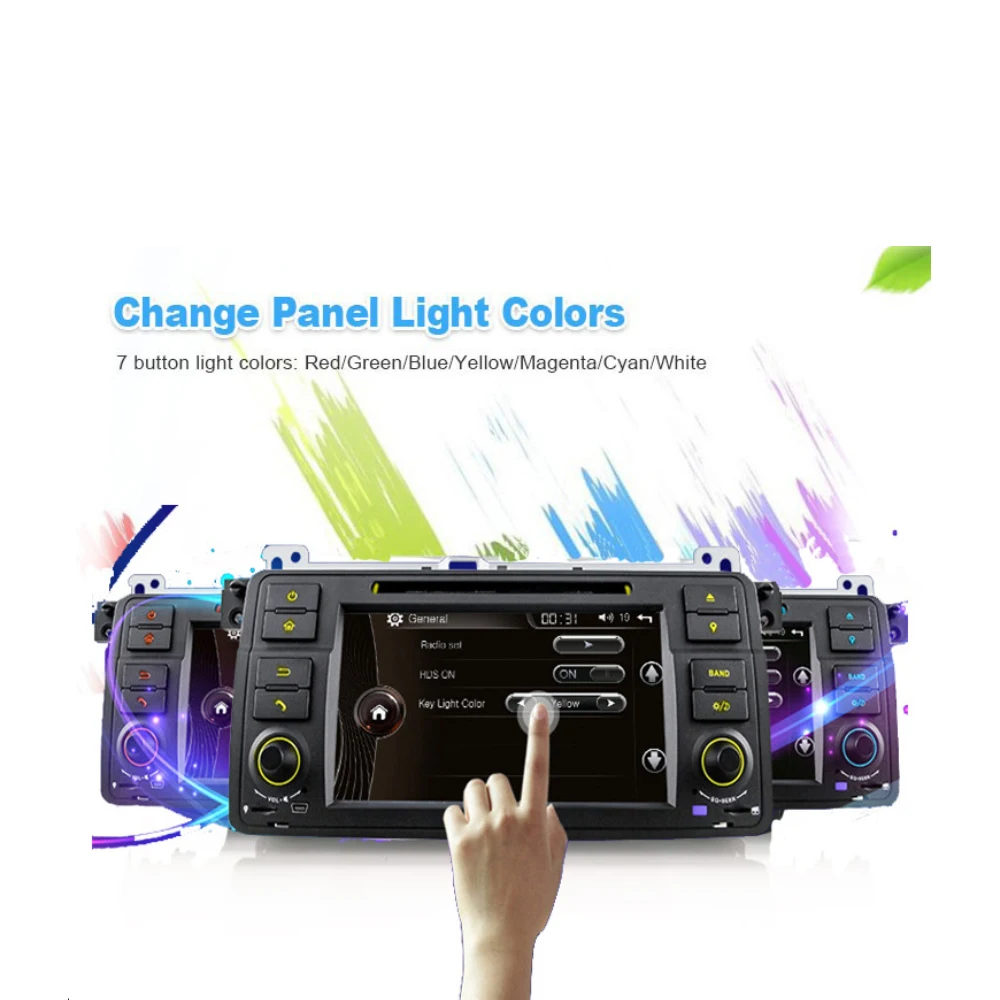 7'' Android System Car Video Stereo 1Din Bluetooth Radio Support Rear View Camera for BMW 3 Series E46 M3 Rover 75 MG ZT |