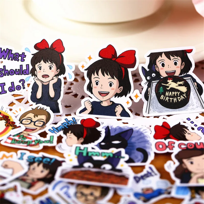 

40 pcs Cute student sister Sticker for Kid DIY Laptop Waterproof Skateboard Moto phone Car Toy Scrapbooking Stickers