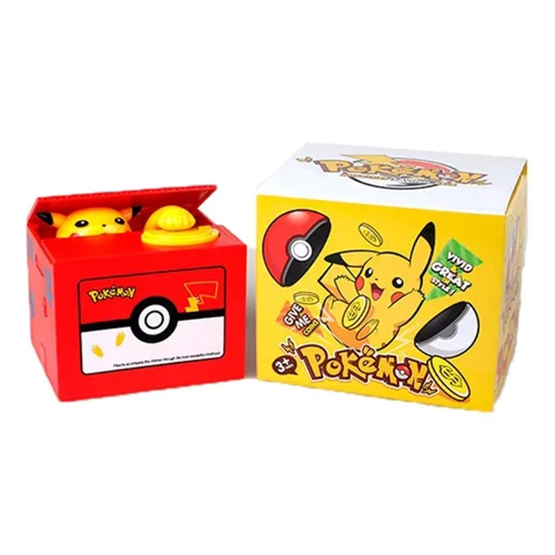

New Pokemon-Go inspired Electronic Coin Money Piggy Bank box Limited Edition toys for children (Pickachu Coin Bank)