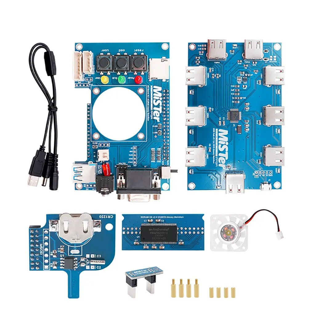 

Manual Welding Mister USB Hub V2.1 Board For Mister FPGA 7 USB Ports IO Board For Terasic DE10-Nano Accessories