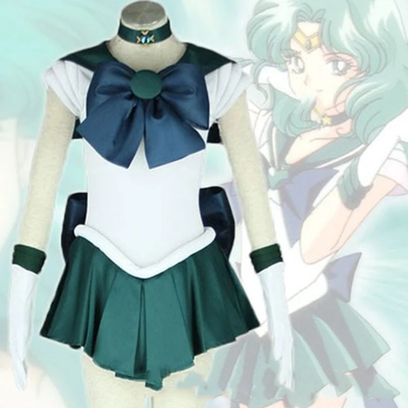 

Anime Sailor Moon Michiru Kaioh/ Jupiter Kino Makoto/ Venus Minako Aino/Uranus/mercury/Mars Sailor Neptune Cosplay Costume Dress