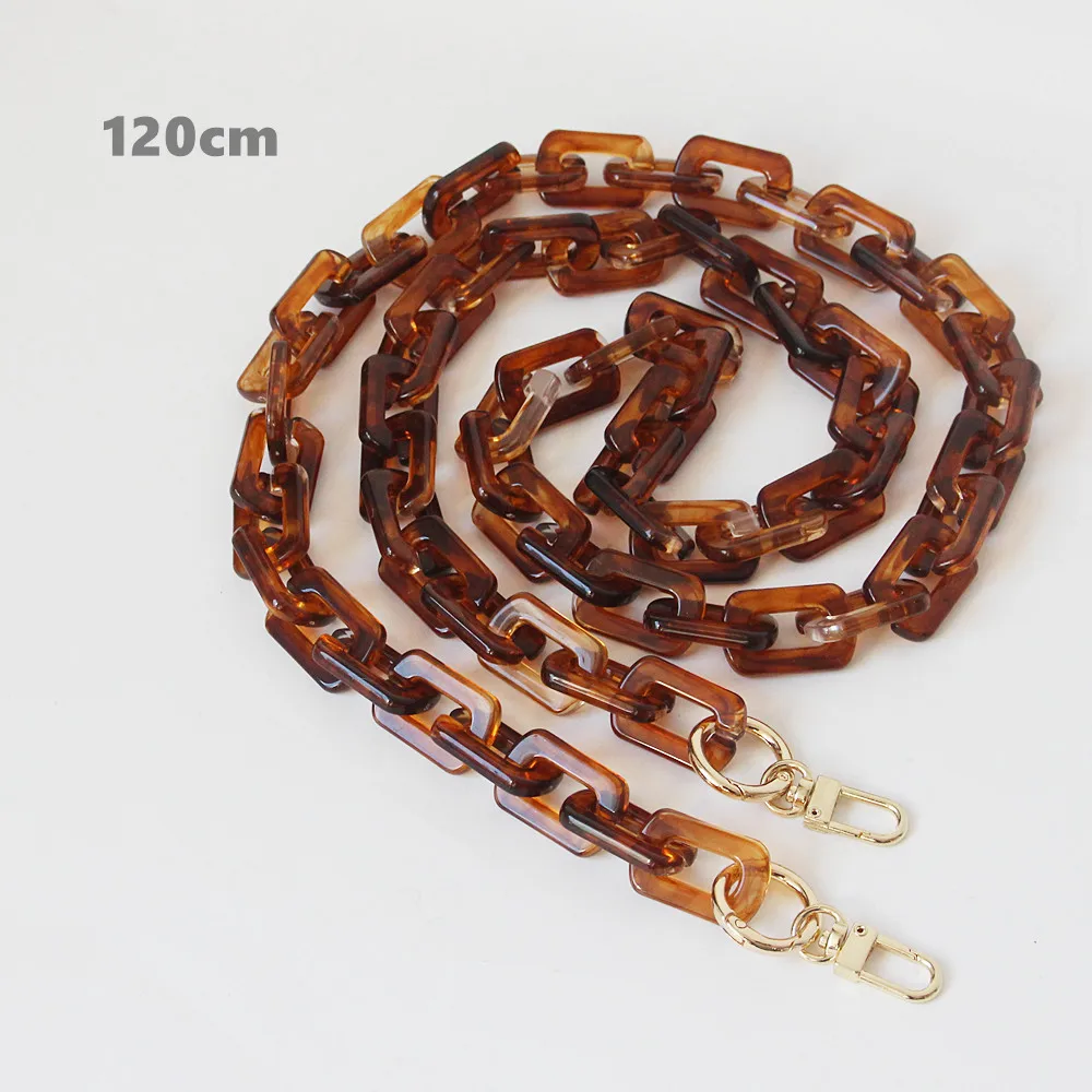 New Fashion Woman Handbag Accessory Chain Brown Beige Acrylic Blue Resin Luxury Strap Women Clutch Shoulder Purse | Багаж и сумки