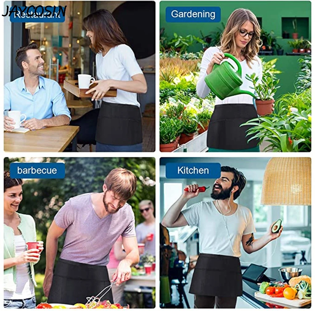 Водонепроницаемый Фартук для шеф-повара кухонный с 2 карманами защита от капель