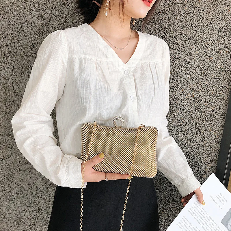 Кольцо кольцо ручной работы ужин bag2019 Элегантный Новый Наклонный Стиль Женская