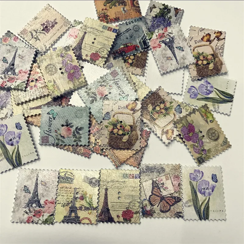 20 шт. квадратные винтажные штампы в виде башни деревянные фотообои для детских