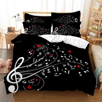 music bedding set duvet cover set 3d bedding digital printing bed linen queen size bedding set fashion design