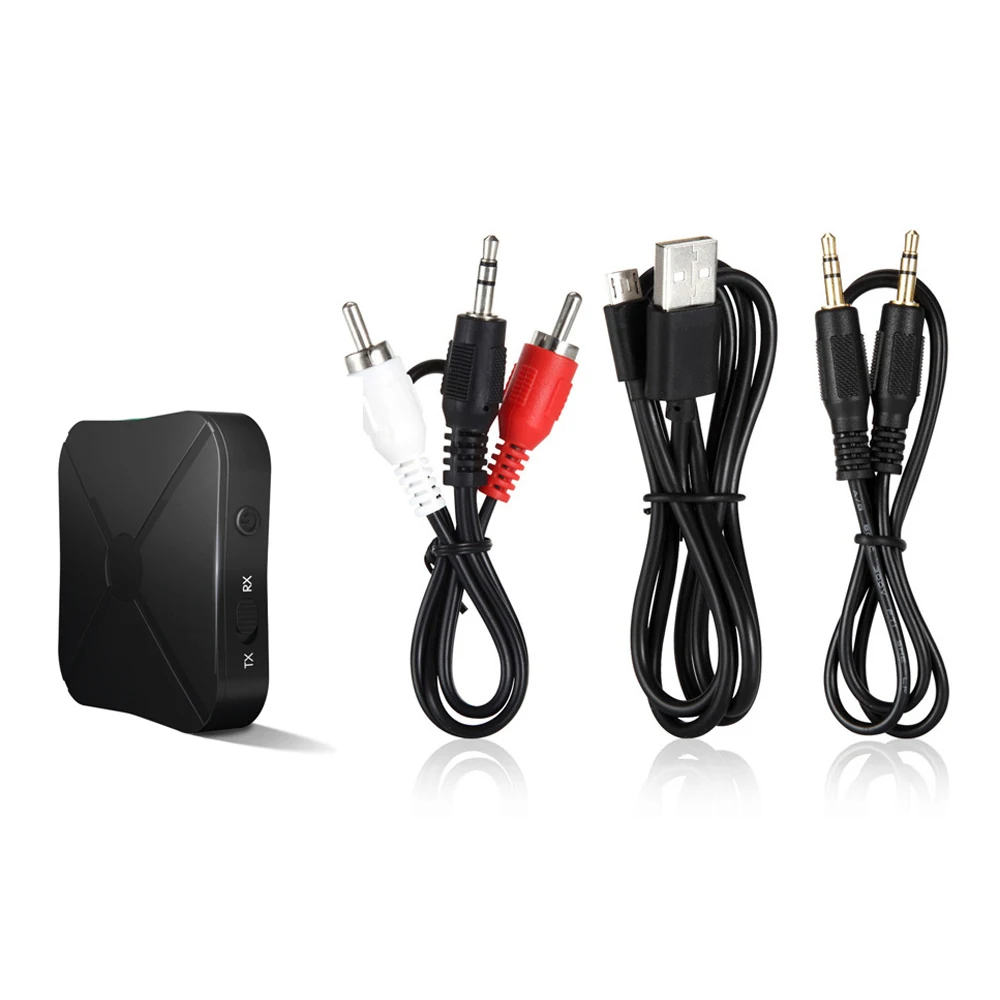 Приемник-передатчик Bluetooth KN319 2 в 1 V4.2 музыкальный аудио адаптер 3 5 мм AUX RCA для ТВ