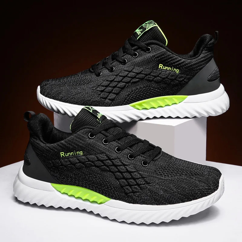 

Tilusero New Men Shoes Sneakers Breathable Lightweight Casual Men Shoes Lace Up Comfortable Flat Male Trainers Running Shoes