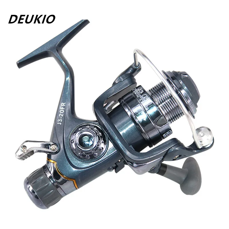 

DEUKIO Fishing Reel Double Spool Drag Carp Wheel Fishing Spining Reel Saltwater Reel Casting Coil Ultra Light Tackle Baitrunner