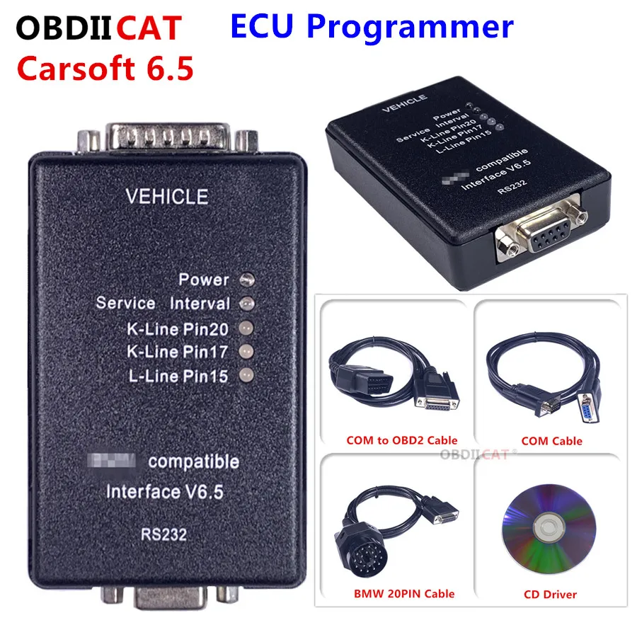 Carsoft 6.5 Diagnostic Tool For B--M-W ECU Programmer/MCU OBD2 Scanner E30/E36/E46/E34/E39/E53/E32 with RS232 PC Interface | Автомобили и
