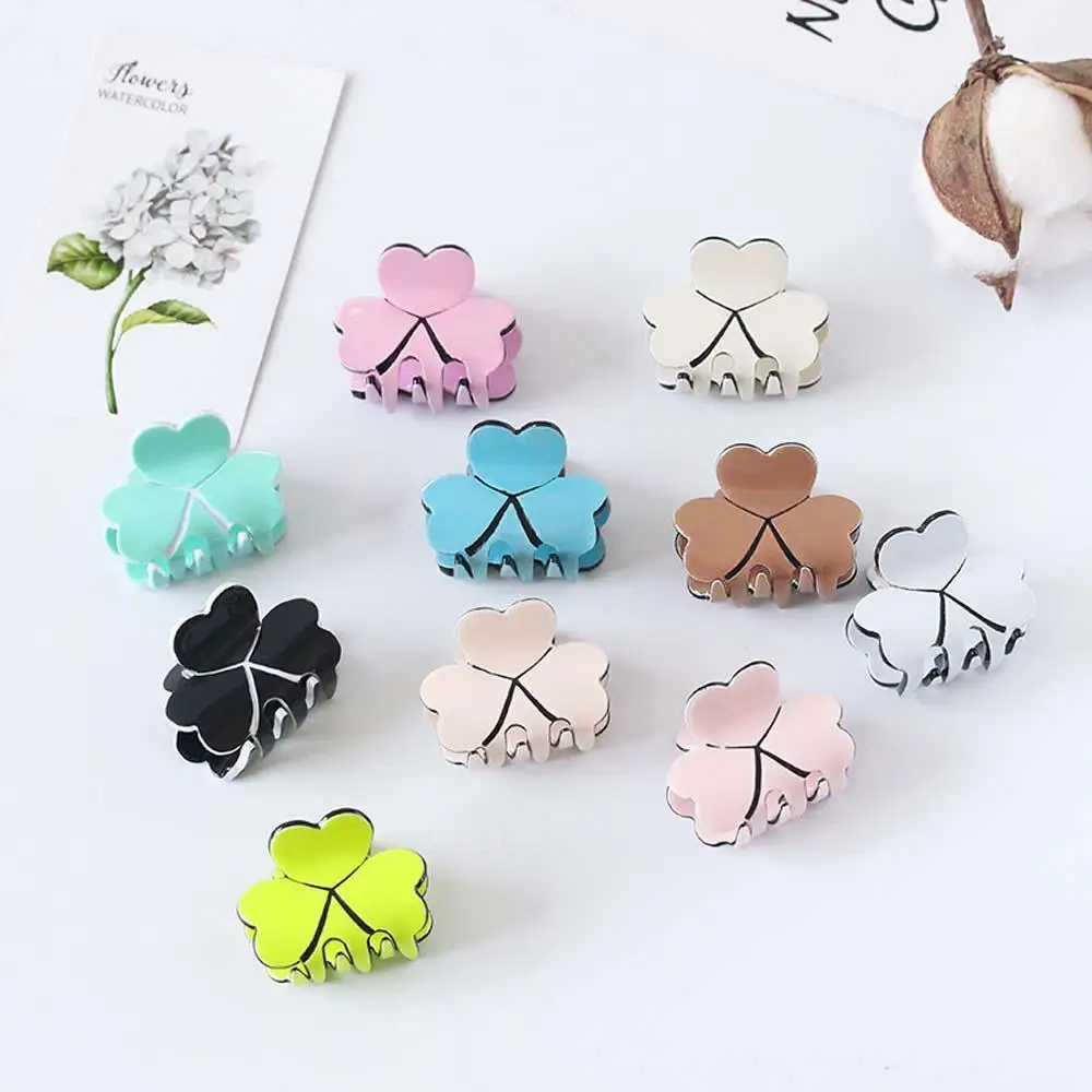 Женские мини заколки для волос Простые Красочные зажимы пряжки женщин модные