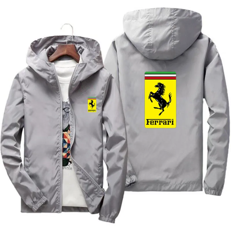 

Ferrari Car Printed Track Suit Men Women Outdoor 2021 New Jacket Sportswear Hoodie Breathable Lightweight Jogging Quick-Drying