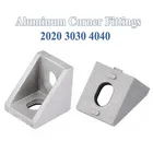Алюминиевый угловой кронштейн 2020 3030 4040 фитинги угловой кронштейн крепление для коннектора CNC маршрутизатора профиля