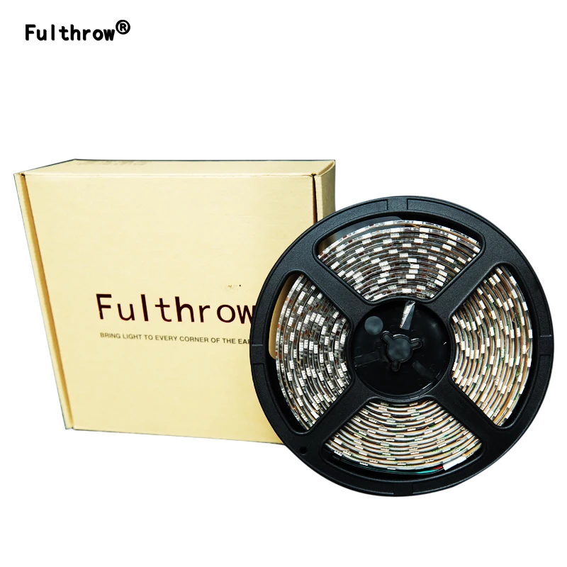 Светодиодная лента Fulthrow 5050 RGB 1 м/2 м/3 м DC12V гибкая светодиодная для украшения дома