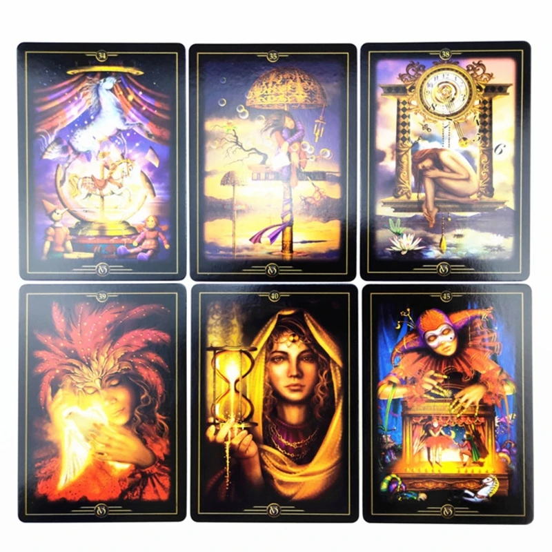 

Oracle of Visions Full English 52 Cards Deck Tarot Family Party Divination Fate Board Game Astrology