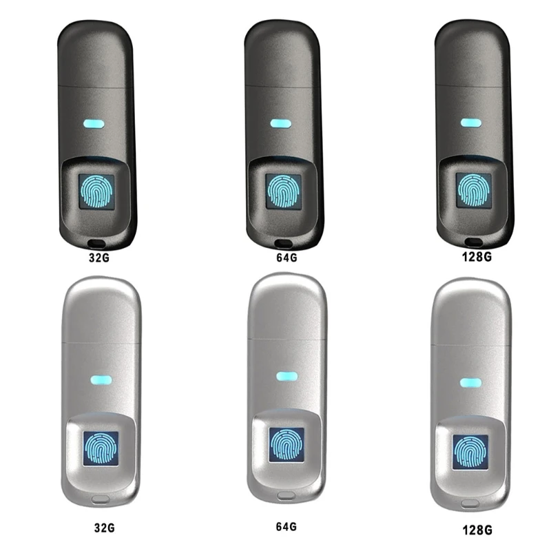 

Флеш-накопитель U-Disk с функцией шифрования отпечатков пальцев и поддержкой USB3.0, высокоскоростная флеш-память для компьютера 32/64/128 ГБ