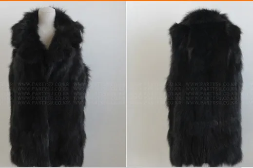 2020 стиль пушистый Повседневный Женский Длинный жилет из лисьего меха Верхняя