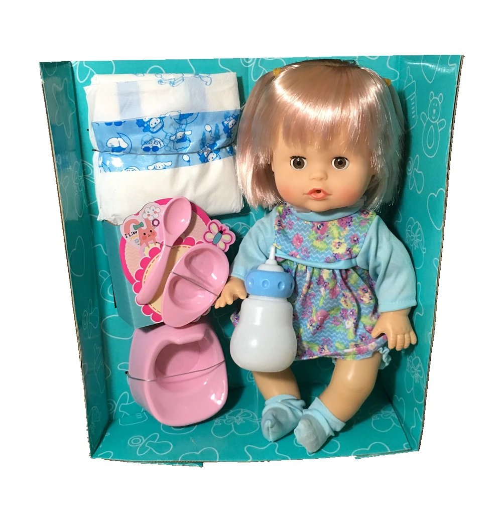 Кукла LeDy DOLL12 дюймов с функцией питья и мочи 12 звуком IC аксессуарами Игрушки