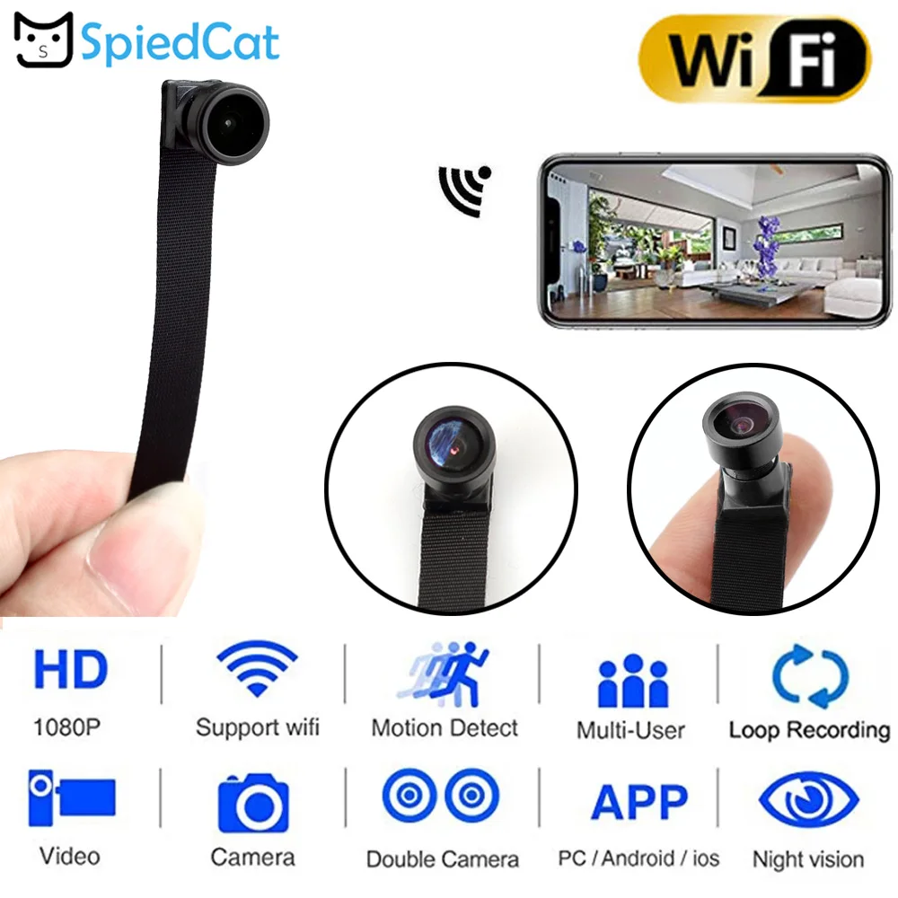 Wireless WIFI IP P2P Network Webcam Mini HD 1080P Wide Angle Lens Camera DIY Module Motion Activated Camcorder Support TF Card |