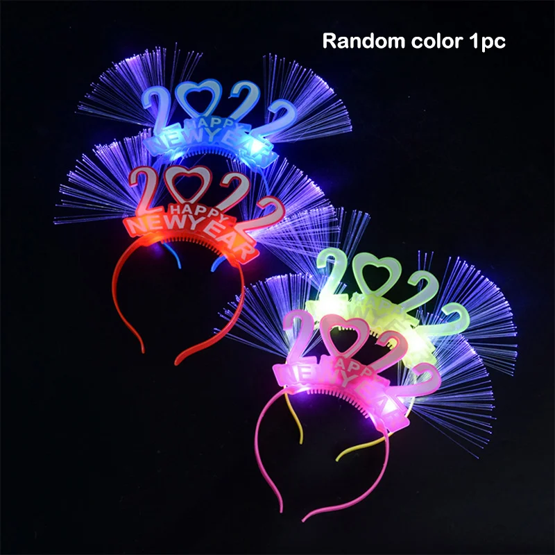 

Новинка 2022, новогодние резинки для волос из оптического волокна, реквизит для детей, аксессуары для волос для рождественской вечеринки