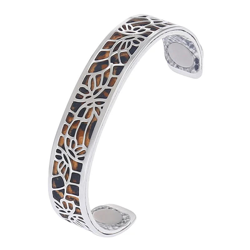 013 Cremo DIY Браслеты-манжеты для женщин Bijoux Yoiumit браслет из нержавеющей стали Manchette Femme Реверсивные кожаные ювелирные изделия - Окраска металла: 013